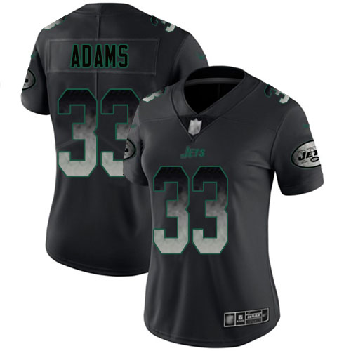 New York Jets Limited Black Women Jamal Adams Jersey NFL Football #33 Smoke Fashion
